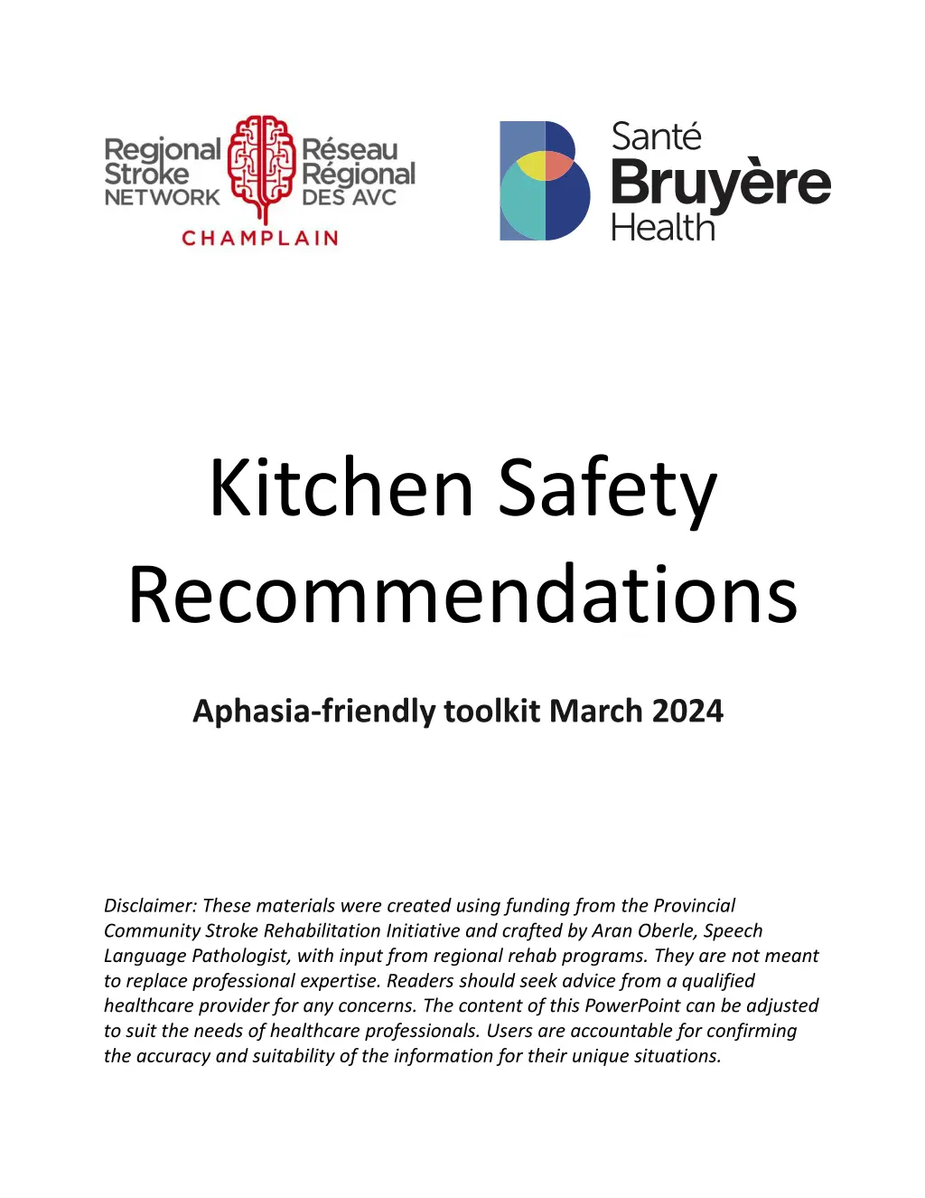 kitchen safety recommendations