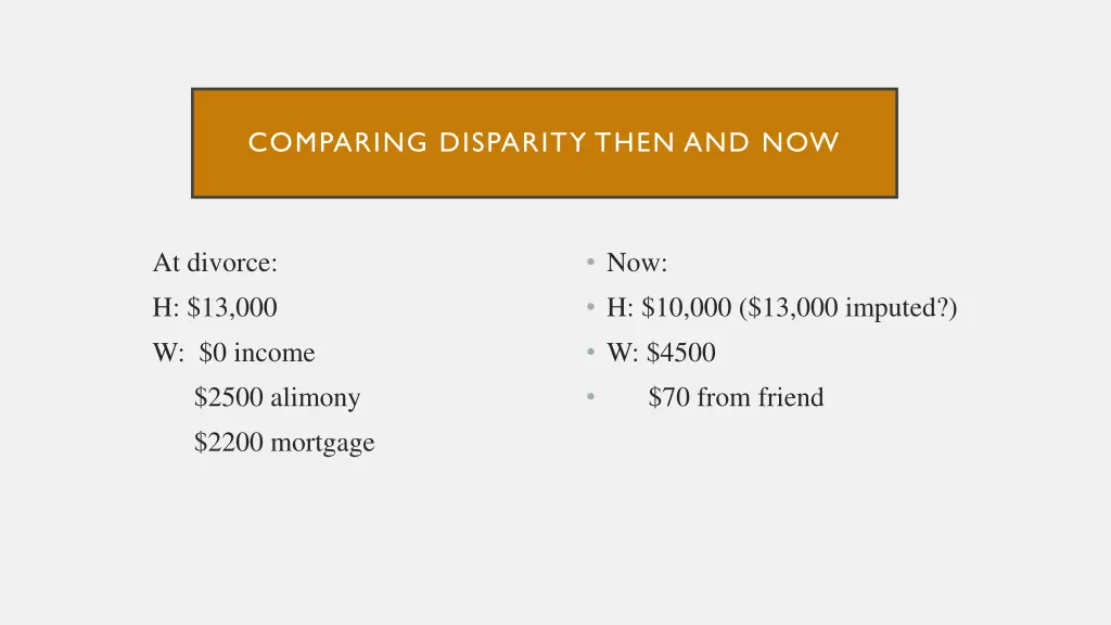 comparing disparity then and now