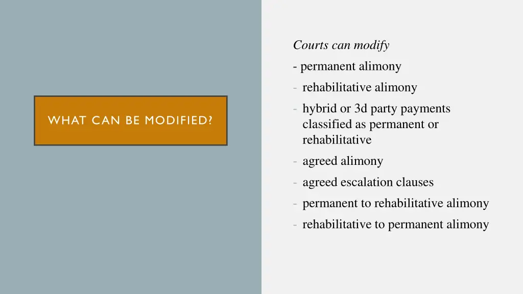 courts can modify permanent alimony