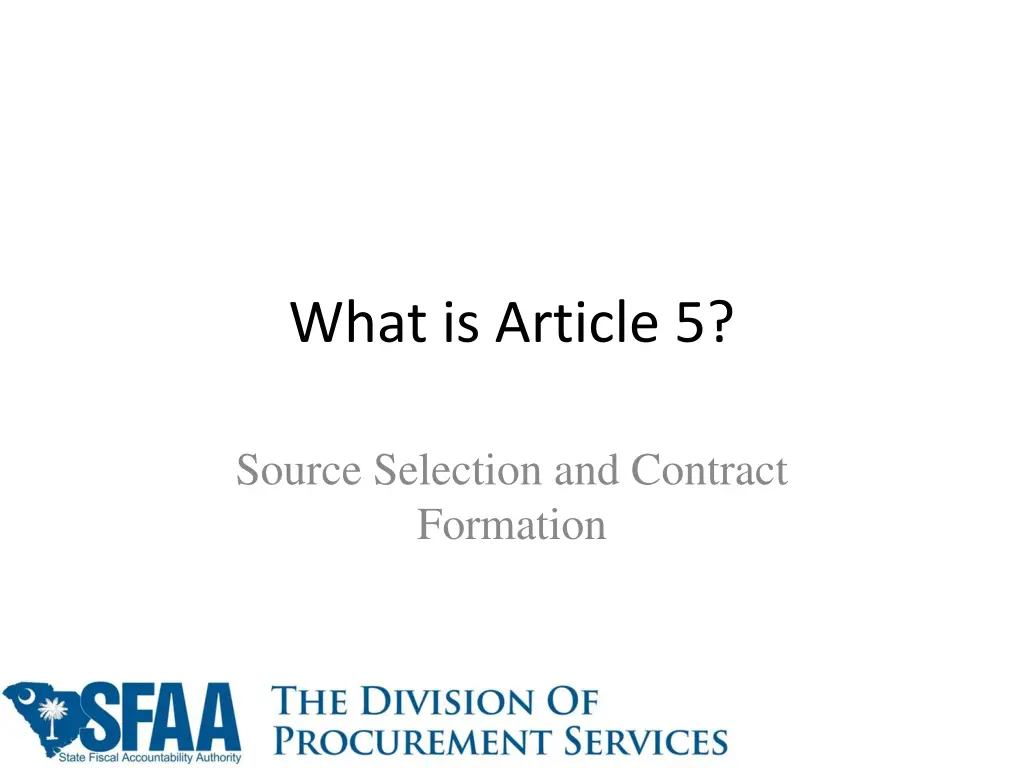 what is article 5