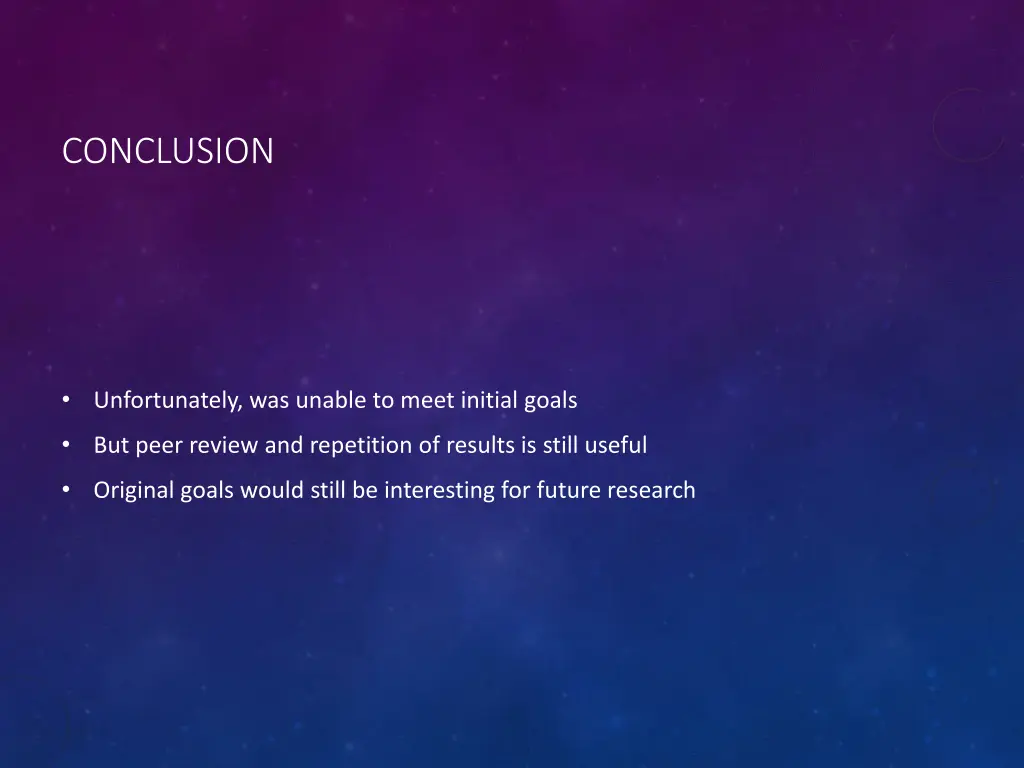 conclusion