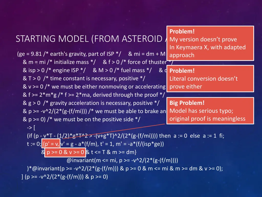 problem my version doesn t prove in keymaera 1