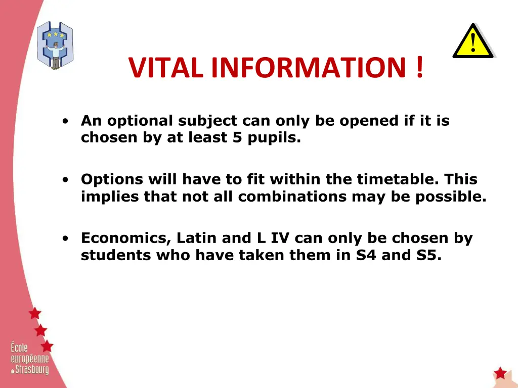 vital information