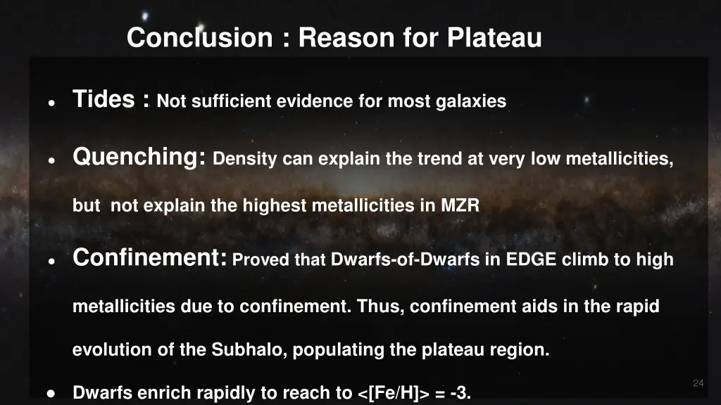 conclusion reason for plateau