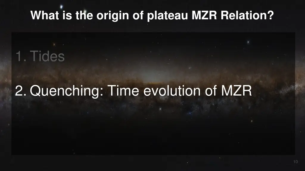 what is the origin of plateau mzr relation 2