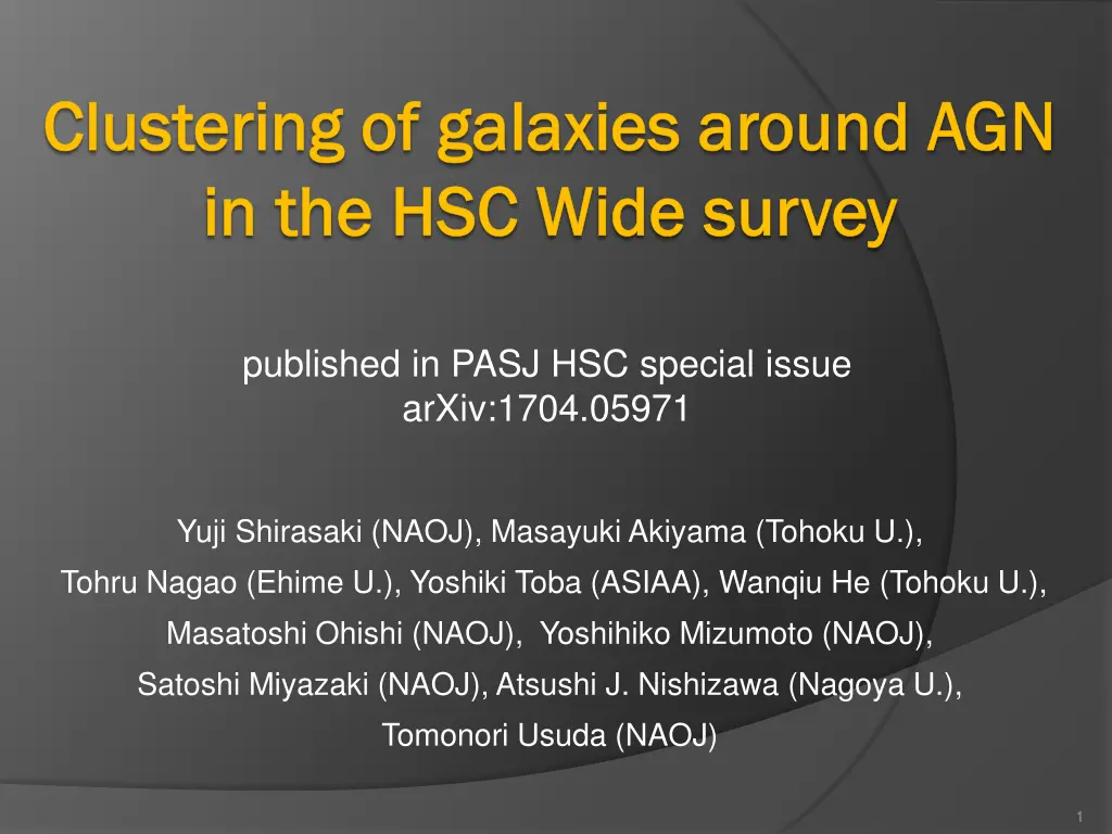 clustering of galaxies around agn clustering