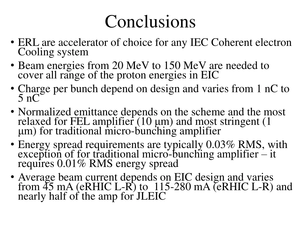 conclusions