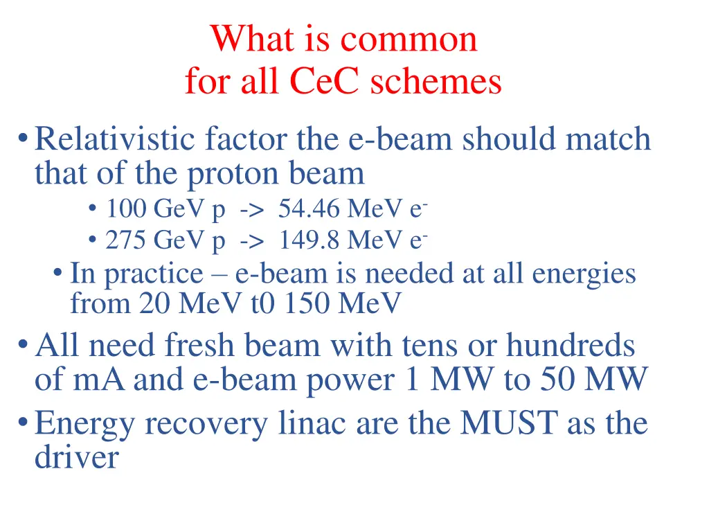 what is common for all cec schemes