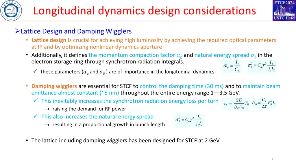 longitudinal dynamics design considerations 2