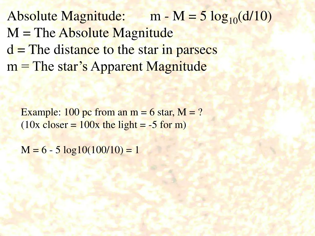 absolute magnitude