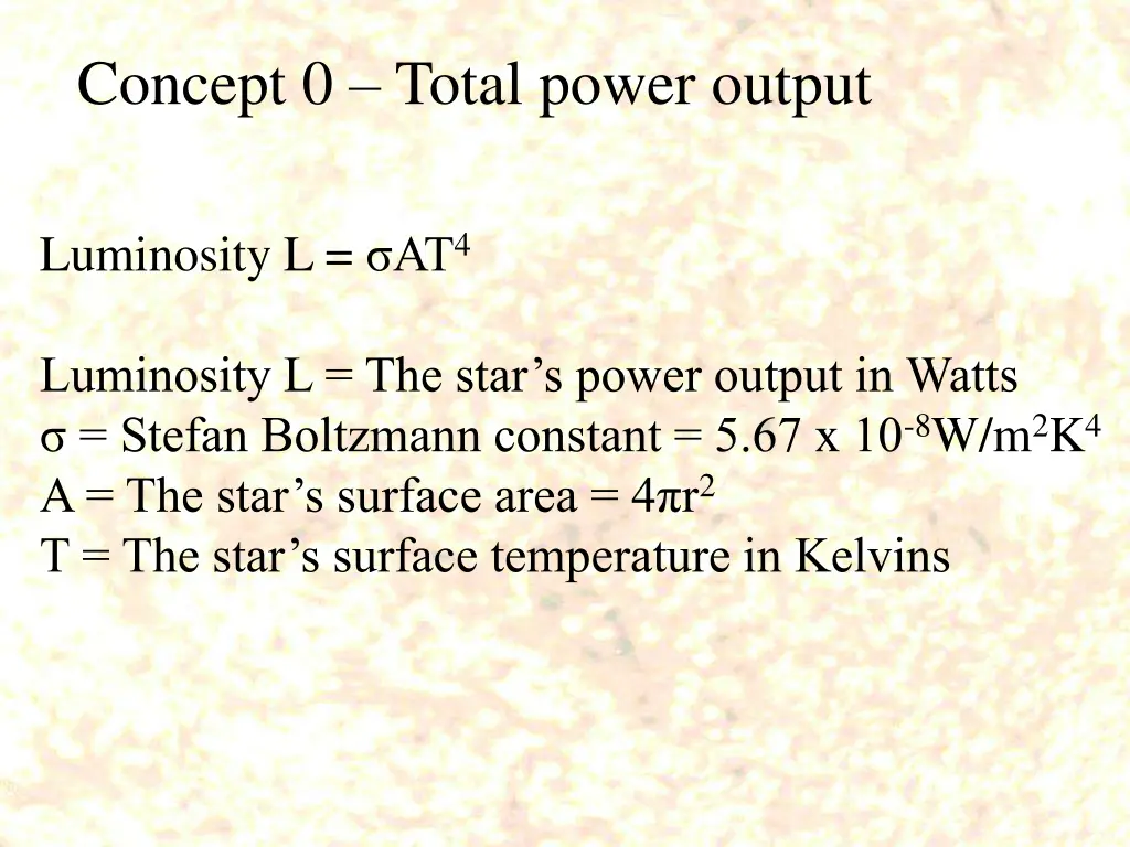 concept 0 total power output