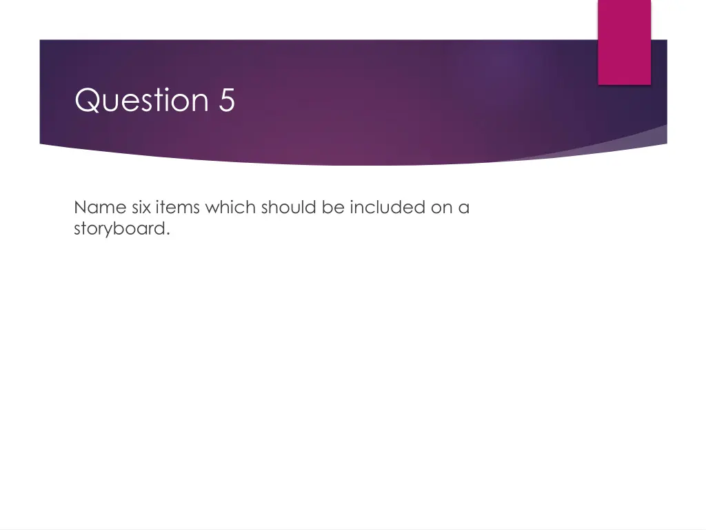 question 5