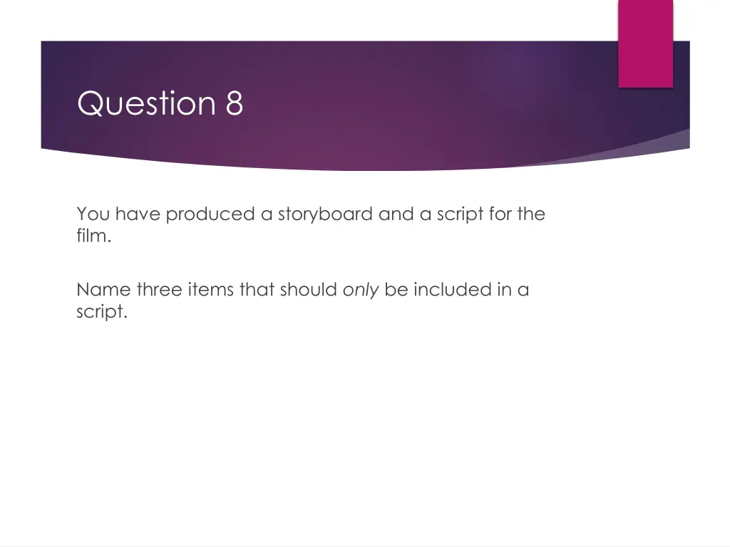 question 8