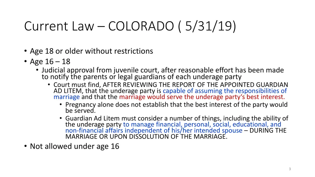current law colorado 5 31 19