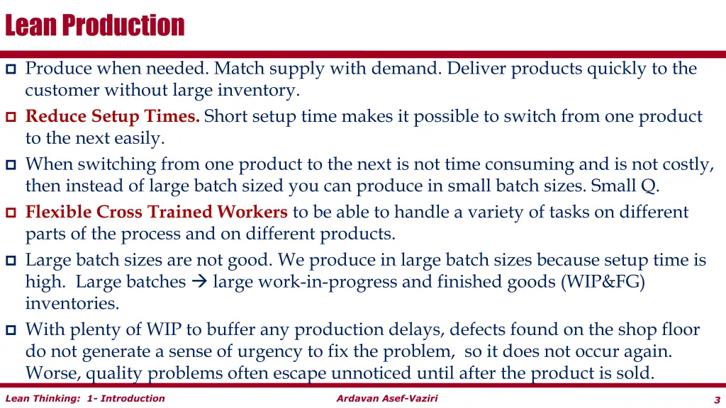 lean production