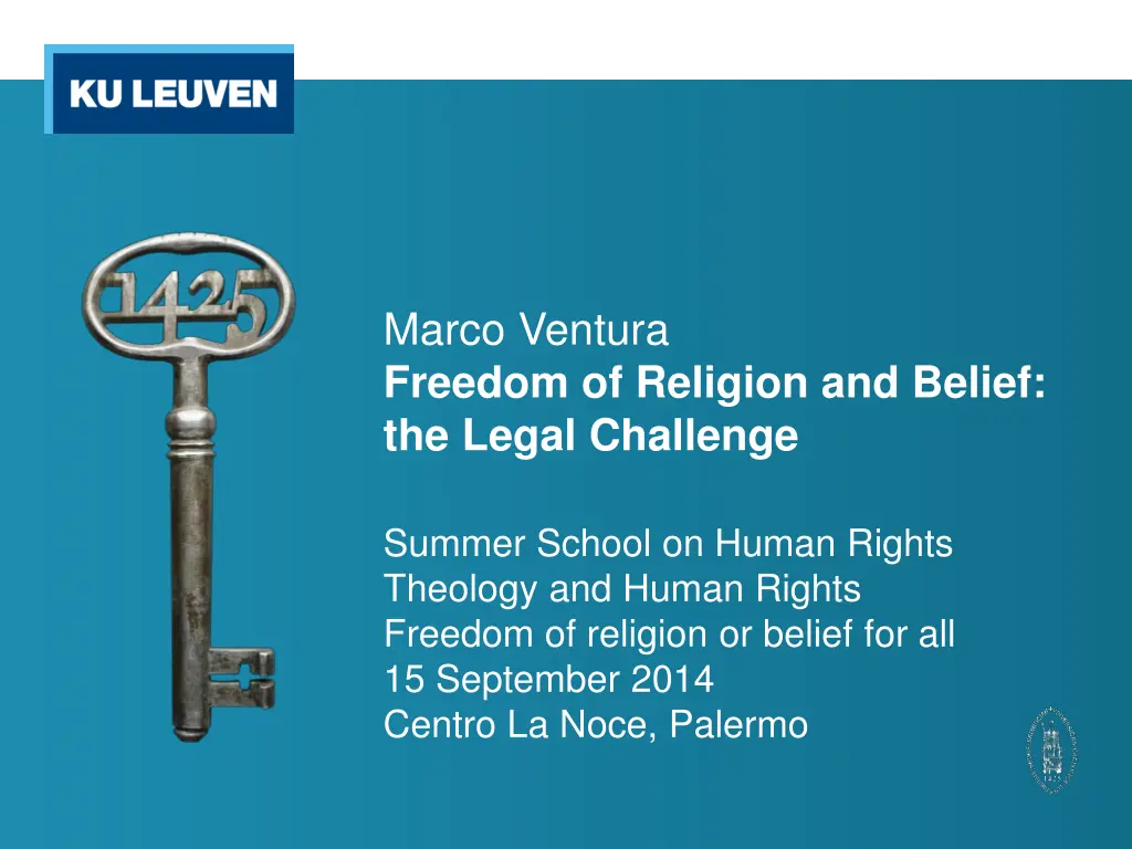 marco ventura freedom of religion and belief