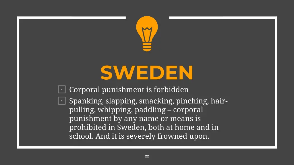 sweden corporal punishment is forbidden spanking