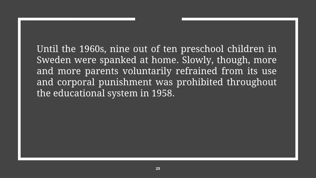 until the 1960s nine out of ten preschool