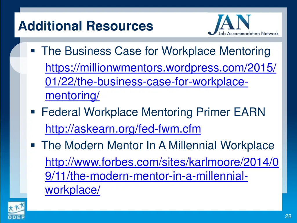 additional resources