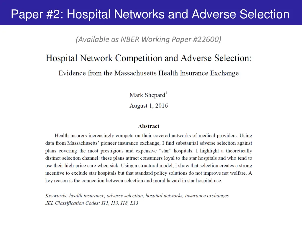 paper 2 hospital networks and adverse selection