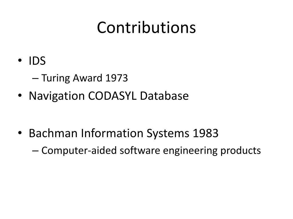 contributions