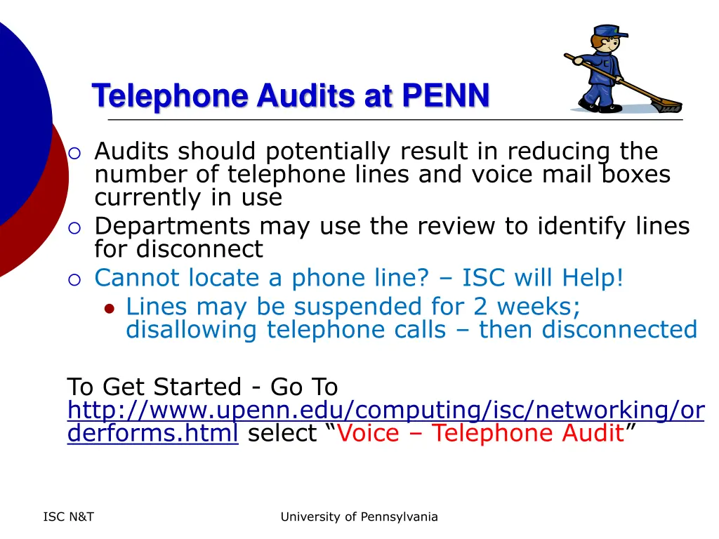 telephone audits at penn