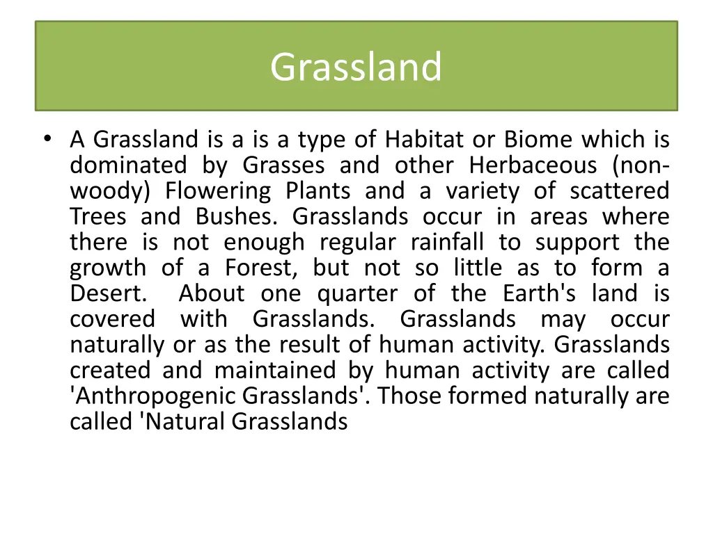 grassland