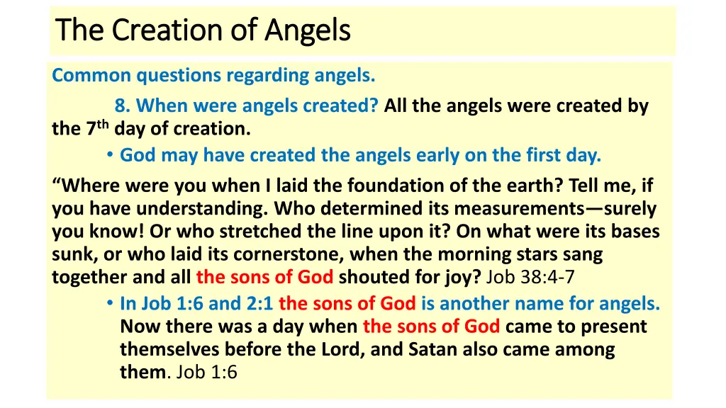 the creation of angels the creation of angels 6