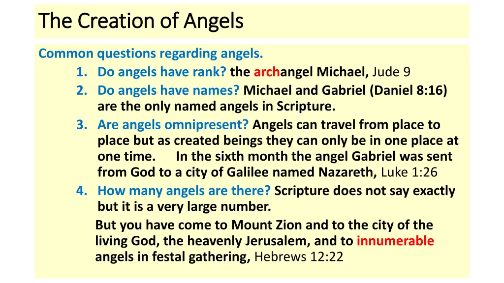 the creation of angels the creation of angels