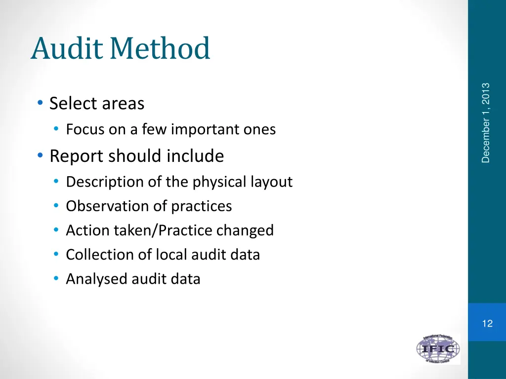 audit method