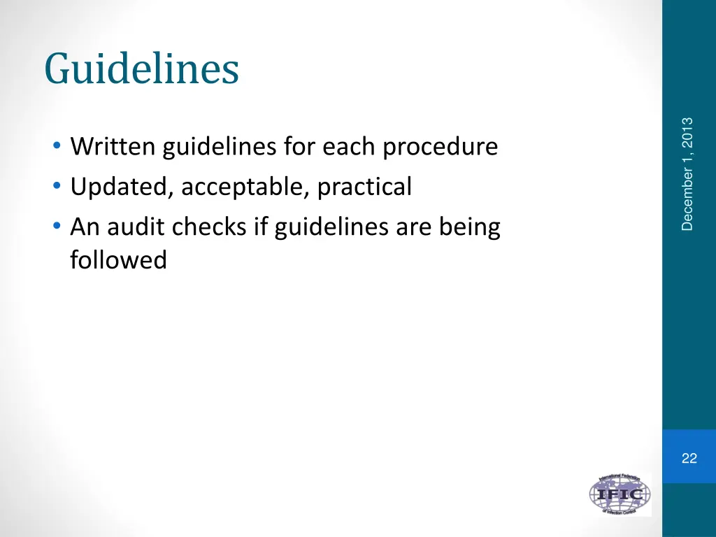 guidelines