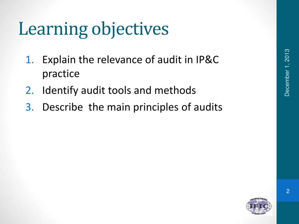 learning objectives