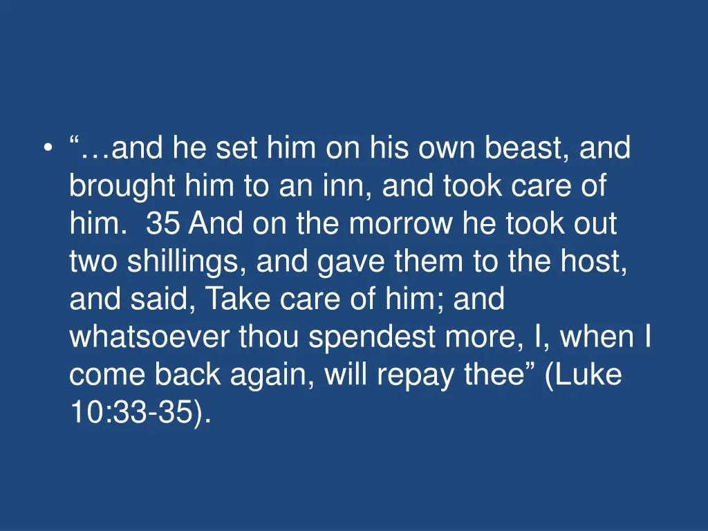 and he set him on his own beast and brought