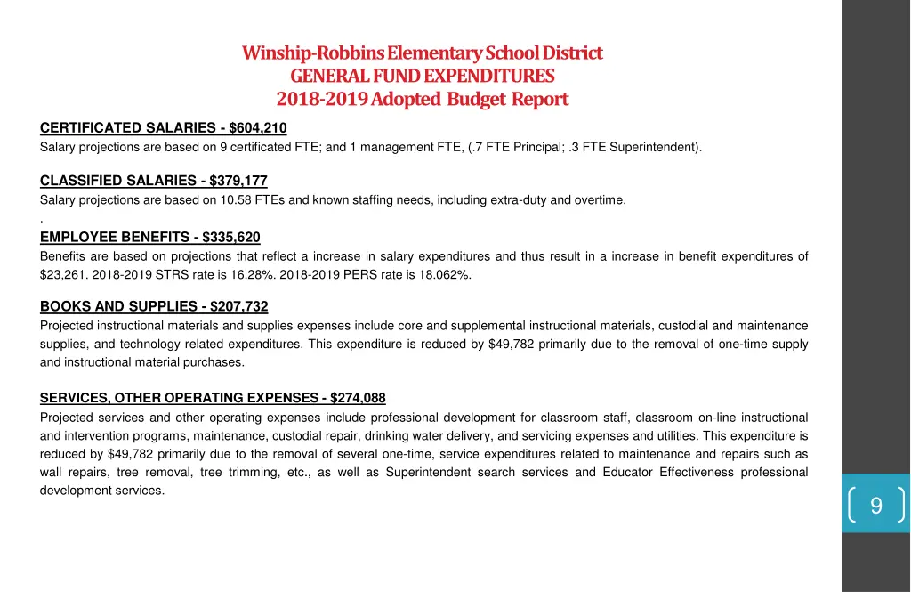 winship robbins elementary school district 5
