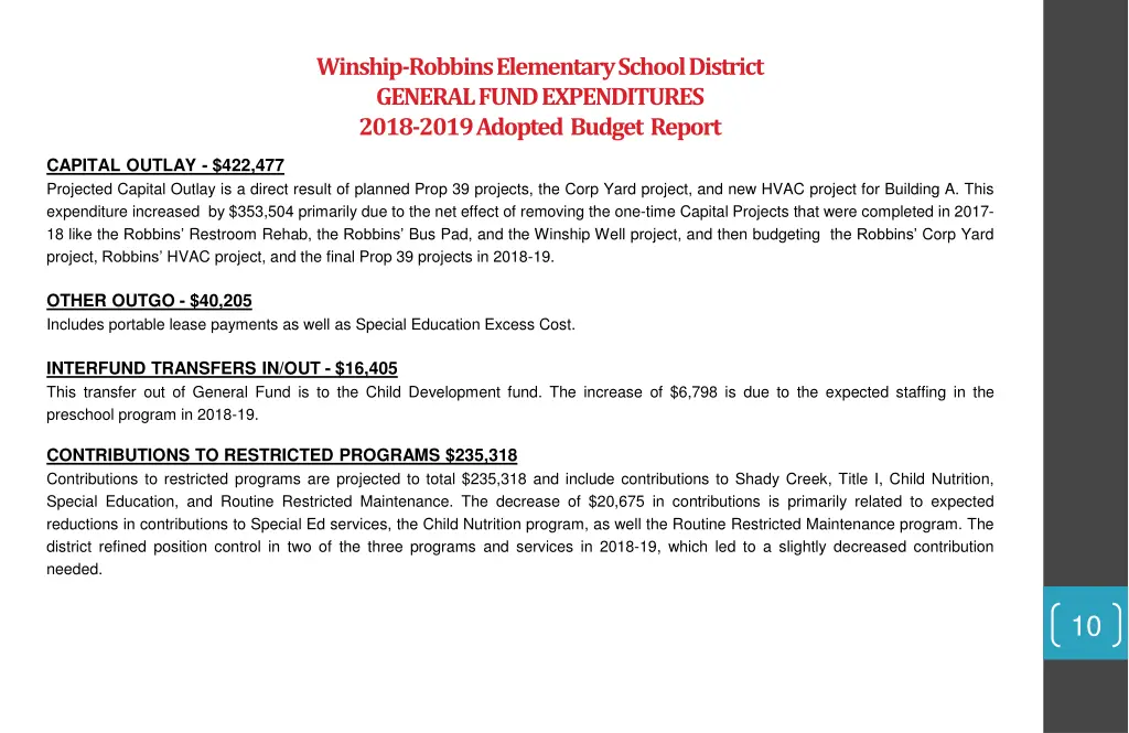 winship robbins elementary school district 6