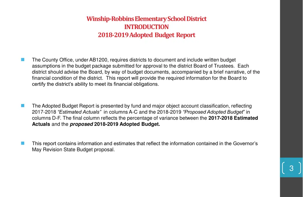 winship robbins elementary school district