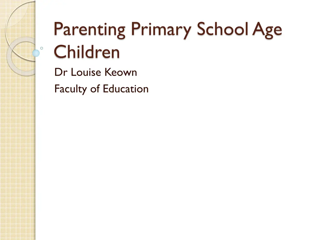 parenting primary school age children dr louise