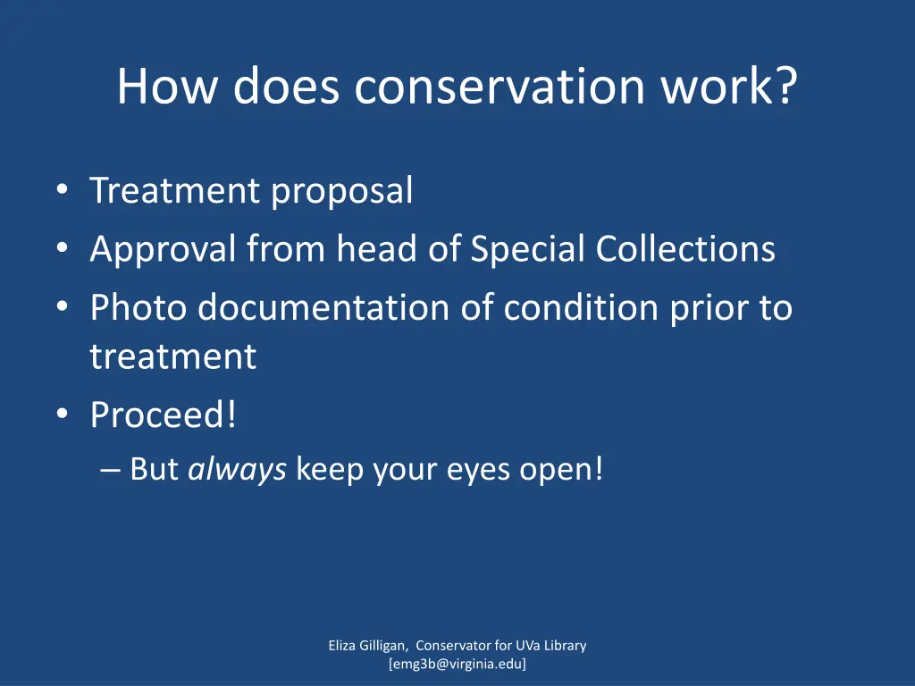 how does conservation work 2