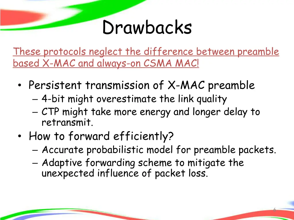 drawbacks 1