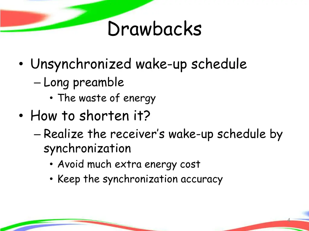 drawbacks