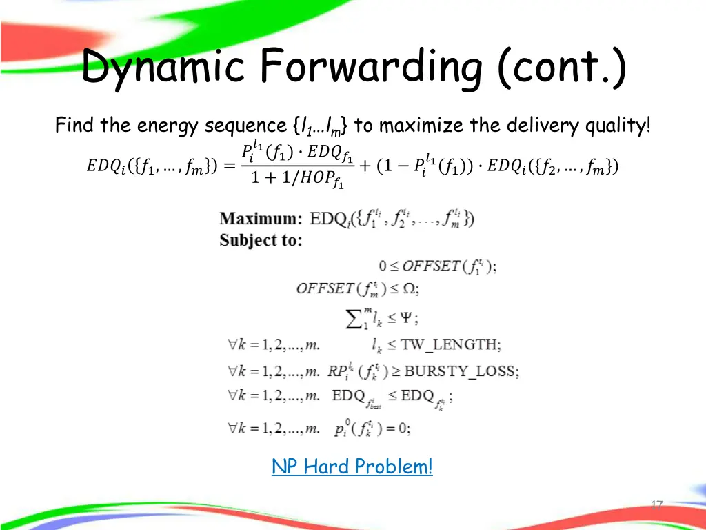 dynamic forwarding cont