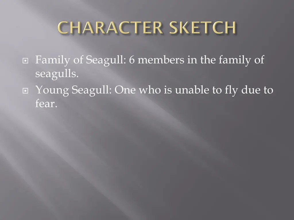 family of seagull 6 members in the family