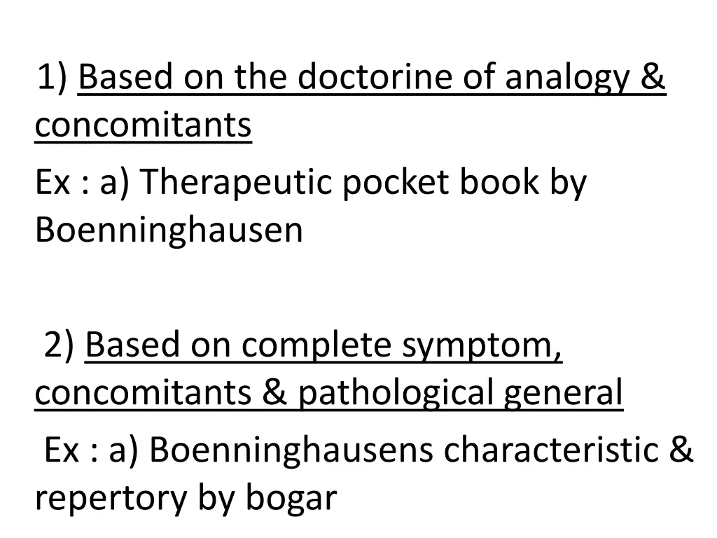 1 based on the doctorine of analogy concomitants