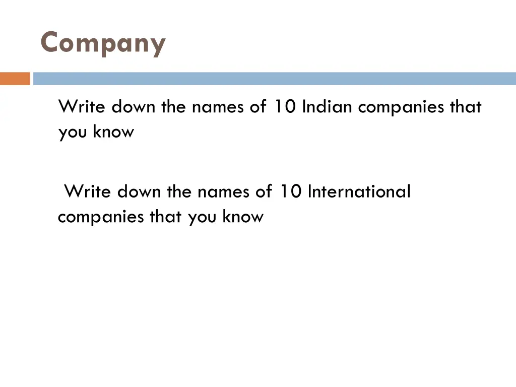 company
