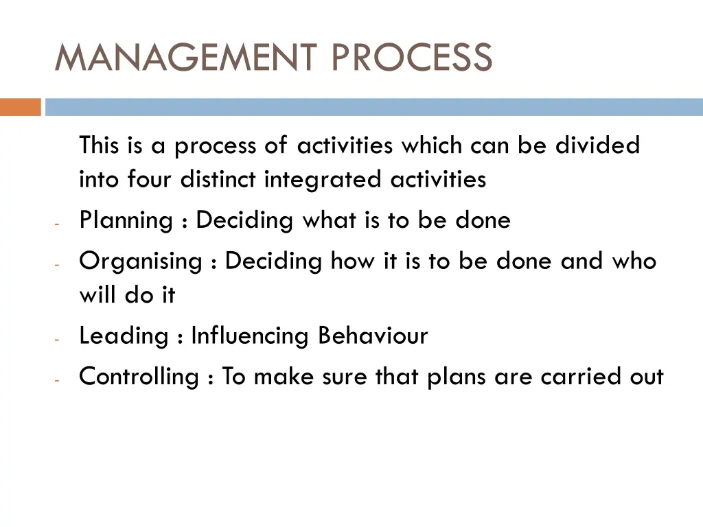 management process