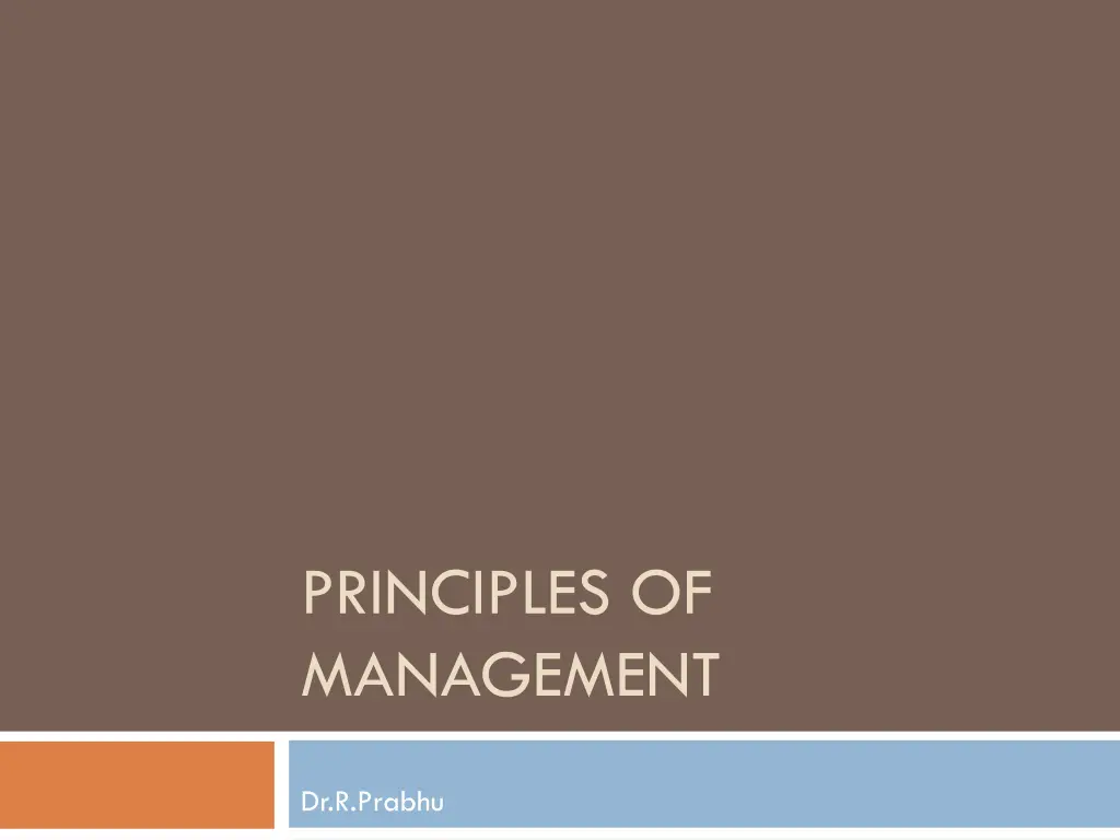 principles of management