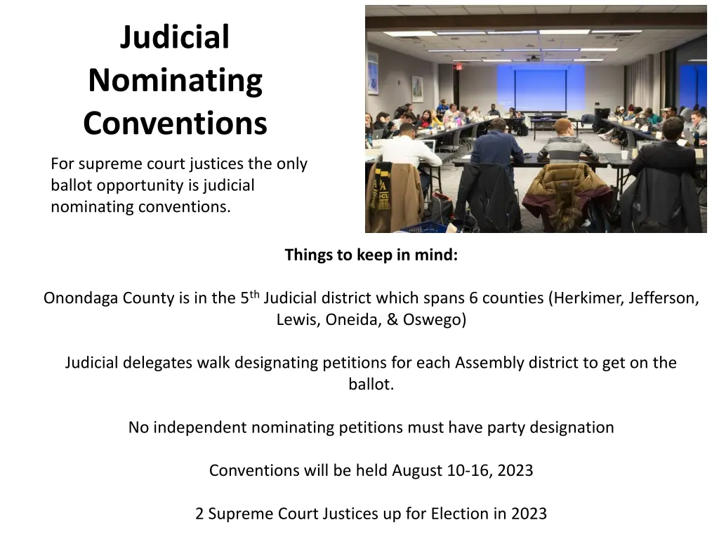 judicial nominating conventions