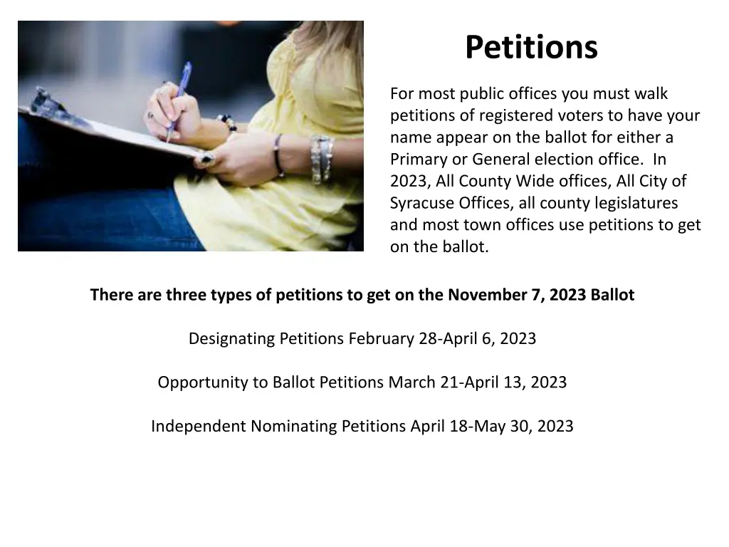 petitions