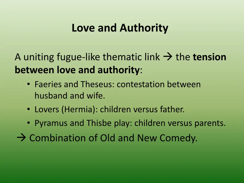 love and authority