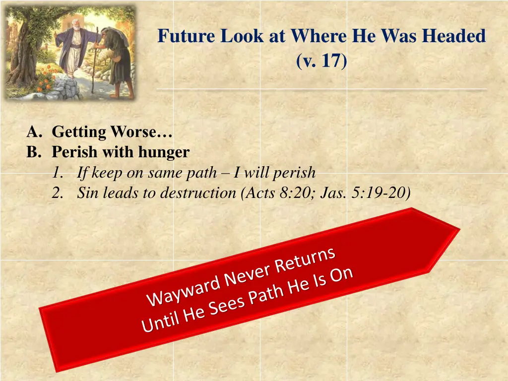 future look at where he was headed v 17 1